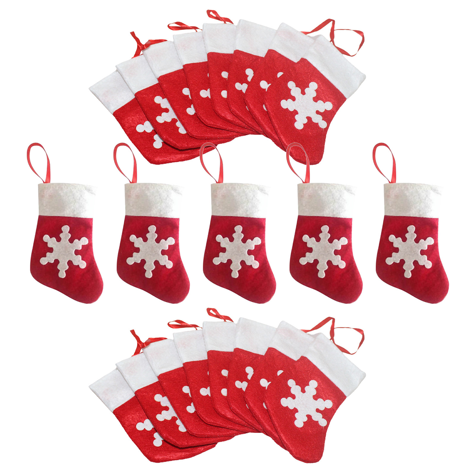 24Pcs Small Christmas Stocking - Christmas Stocking Hanging 评论和价格