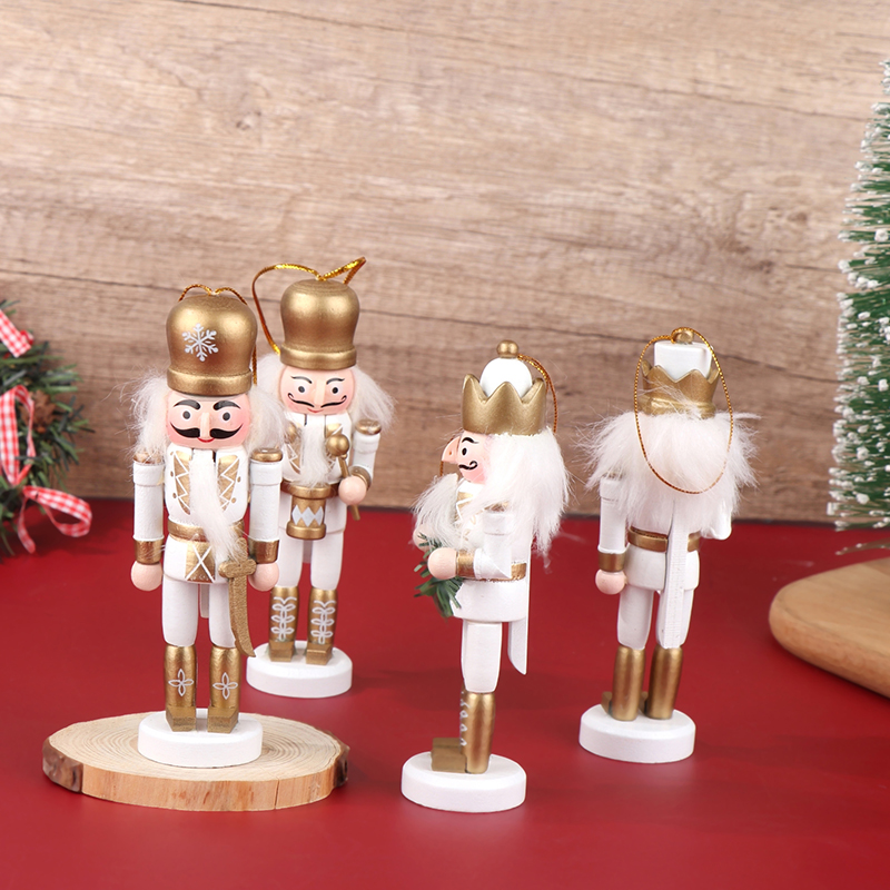 1Pc 12CM Nutcracker Puppet Sol - Nutcracker Figurine 评论和价格