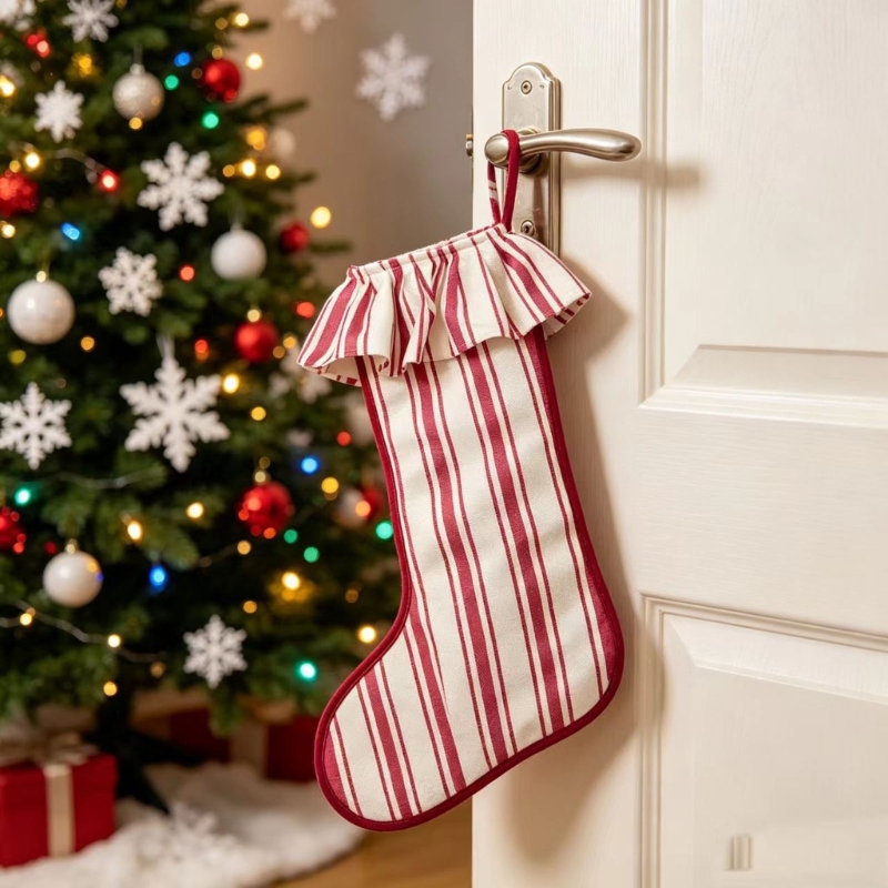 Christmas Stocking Burlap Text - Christmas Stocking Hanging 评论和价格