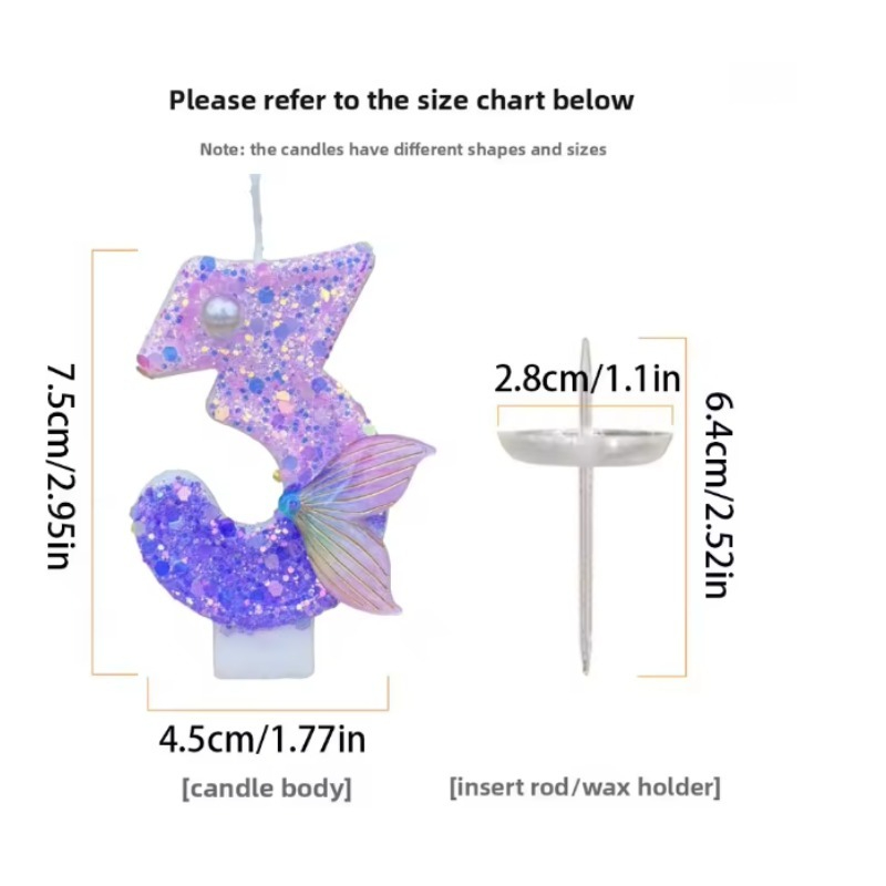 Glitter Purple Gradient Mermai - Holiday Candle Set 评论和价格