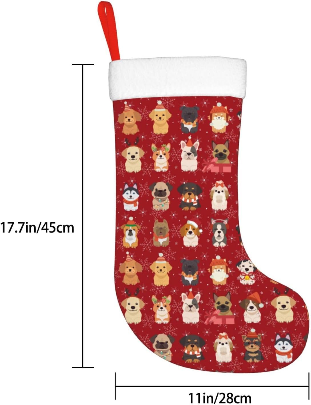 Cute Christmas Dogs Christmas  - Christmas Stocking Hanging 评论和价格