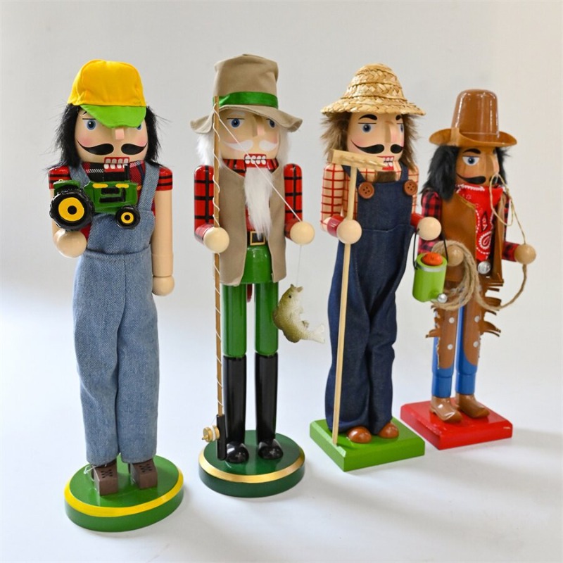 Wooden Nutcracker Soldiers Dri - Nutcracker Figurine 评论和价格