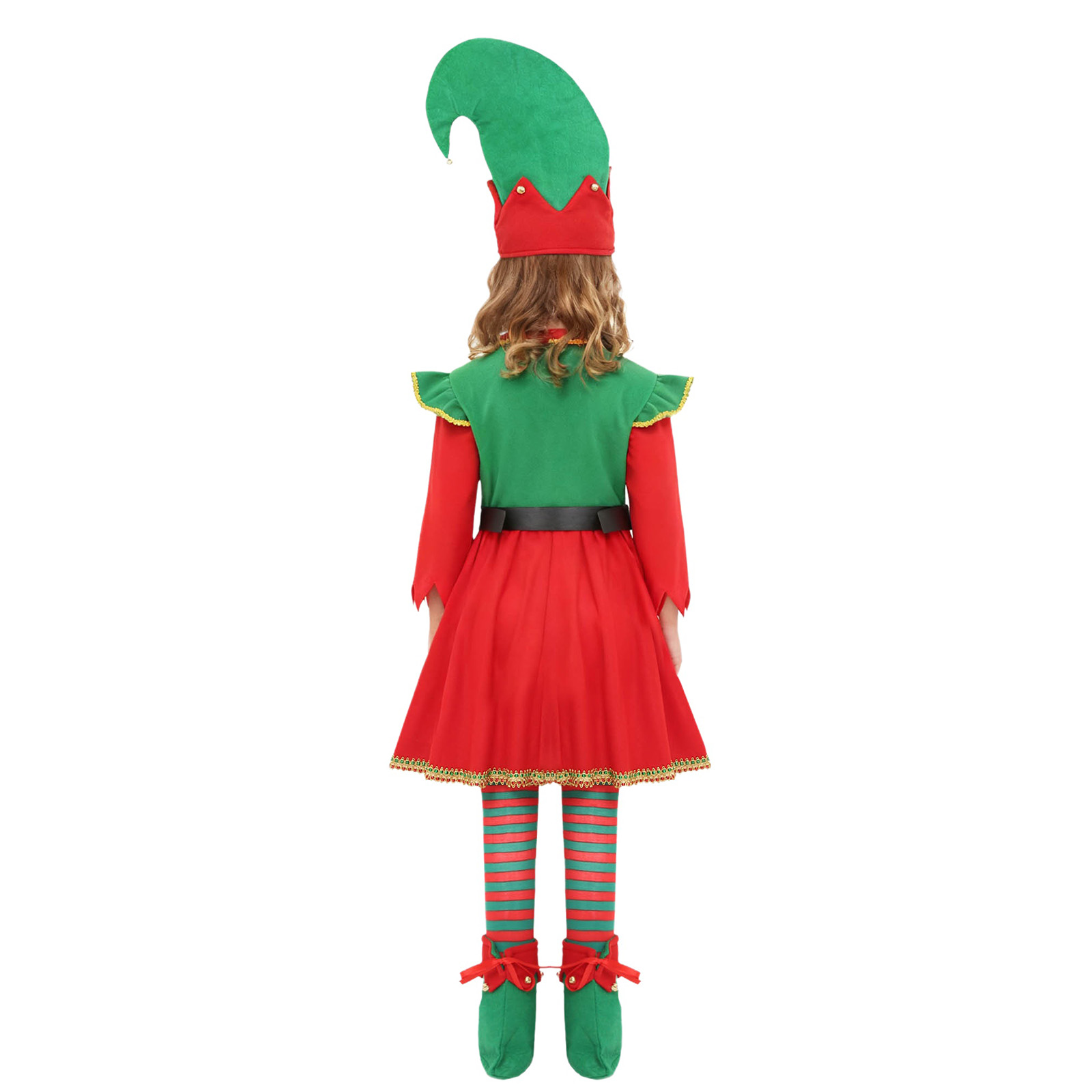 Elf Girl Christmas Costume San - Elf Costume Christmas 评论和价格