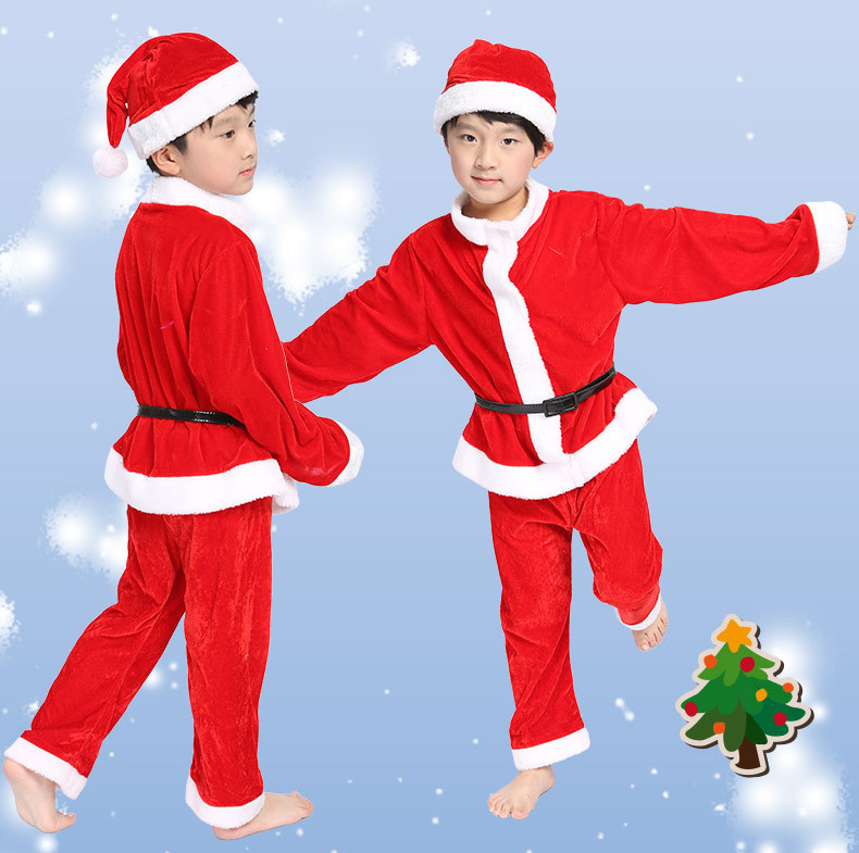 New Year Kids Santa Claus Cost - Elf Costume Christmas 评论和价格