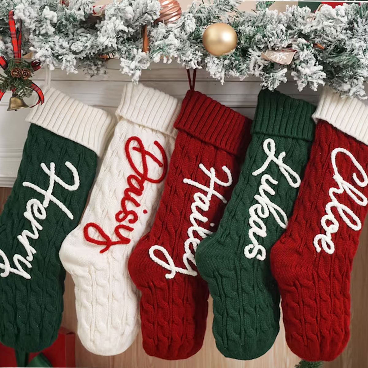 1PC Christmas Decorative Stock - Christmas Stocking Hanging 评论和价格