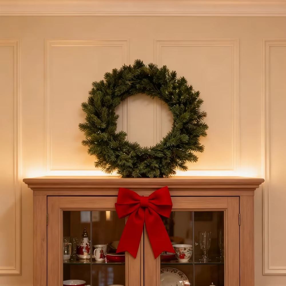 Artificial Pine Wreath Plant C - Christmas Wreath Fake 评论和价格